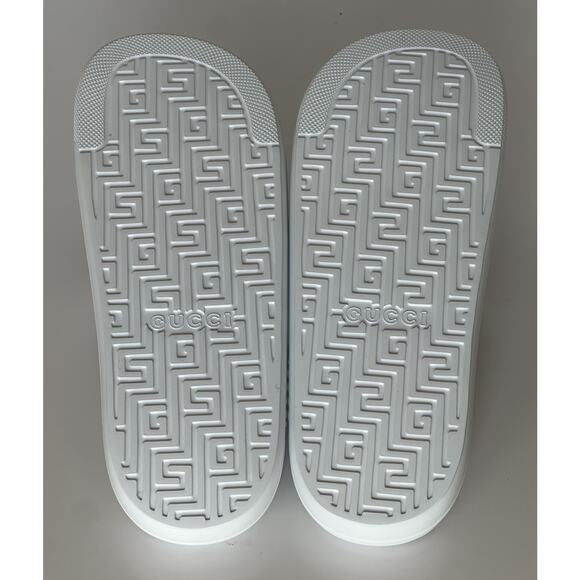 Gucci Men’s Rubber White/Green/Red Sandals 11.5 US (11 Gucci) 780286 main image 14